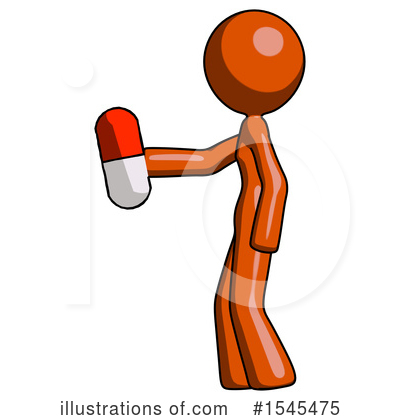 Royalty-Free (RF) Orange Design Mascot Clipart Illustration by Leo Blanchette - Stock Sample #1545475