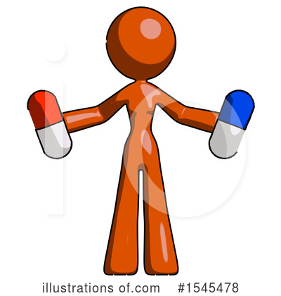Royalty-Free (RF) Orange Design Mascot Clipart Illustration by Leo Blanchette - Stock Sample #1545478