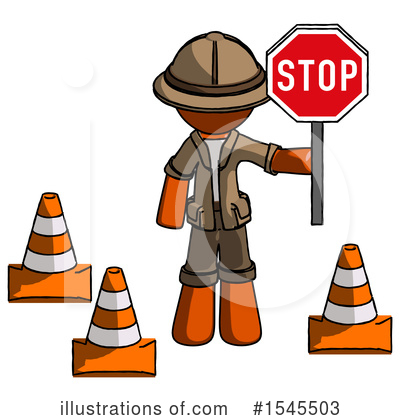 Royalty-Free (RF) Orange Design Mascot Clipart Illustration by Leo Blanchette - Stock Sample #1545503