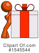 Orange Design Mascot Clipart #1545544 by Leo Blanchette
