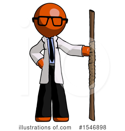 Royalty-Free (RF) Orange Design Mascot Clipart Illustration by Leo Blanchette - Stock Sample #1546898