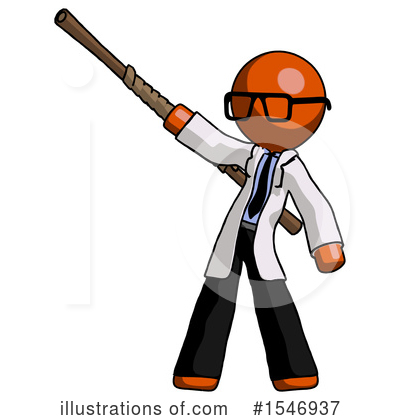 Royalty-Free (RF) Orange Design Mascot Clipart Illustration by Leo Blanchette - Stock Sample #1546937