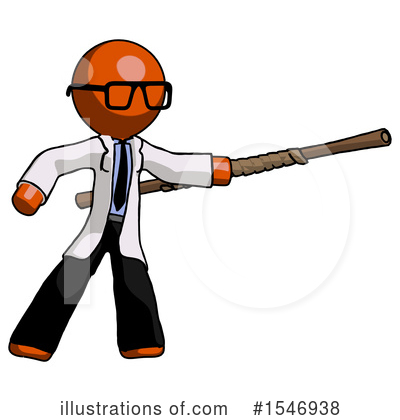 Royalty-Free (RF) Orange Design Mascot Clipart Illustration by Leo Blanchette - Stock Sample #1546938