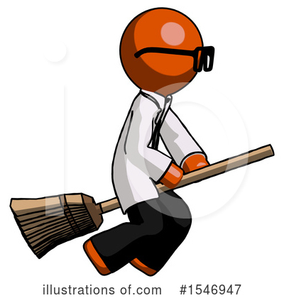 Royalty-Free (RF) Orange Design Mascot Clipart Illustration by Leo Blanchette - Stock Sample #1546947