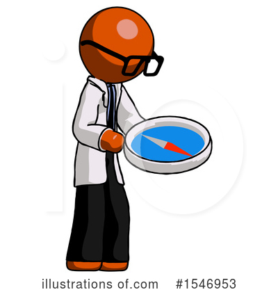 Royalty-Free (RF) Orange Design Mascot Clipart Illustration by Leo Blanchette - Stock Sample #1546953