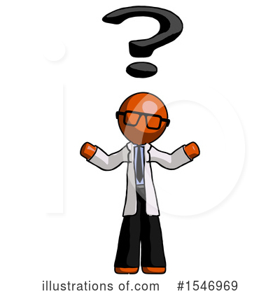 Royalty-Free (RF) Orange Design Mascot Clipart Illustration by Leo Blanchette - Stock Sample #1546969