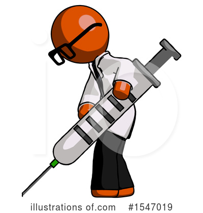 Royalty-Free (RF) Orange Design Mascot Clipart Illustration by Leo Blanchette - Stock Sample #1547019
