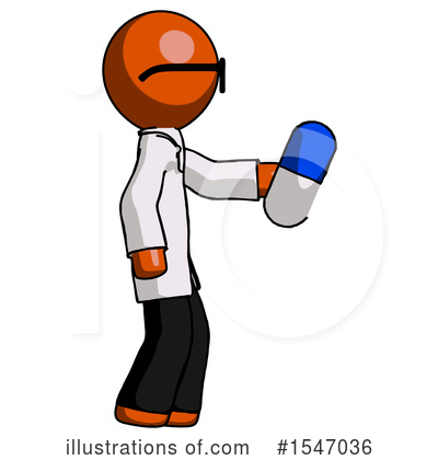 Royalty-Free (RF) Orange Design Mascot Clipart Illustration by Leo Blanchette - Stock Sample #1547036