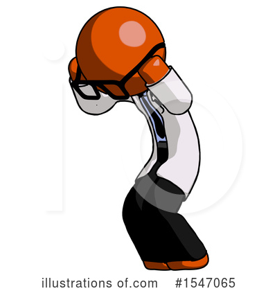 Royalty-Free (RF) Orange Design Mascot Clipart Illustration by Leo Blanchette - Stock Sample #1547065
