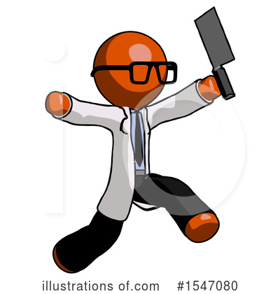 Royalty-Free (RF) Orange Design Mascot Clipart Illustration by Leo Blanchette - Stock Sample #1547080