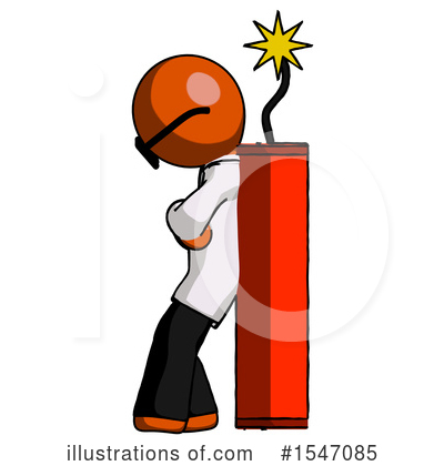 Royalty-Free (RF) Orange Design Mascot Clipart Illustration by Leo Blanchette - Stock Sample #1547085