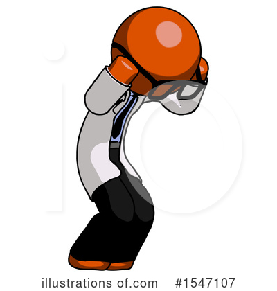 Royalty-Free (RF) Orange Design Mascot Clipart Illustration by Leo Blanchette - Stock Sample #1547107