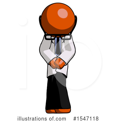 Royalty-Free (RF) Orange Design Mascot Clipart Illustration by Leo Blanchette - Stock Sample #1547118