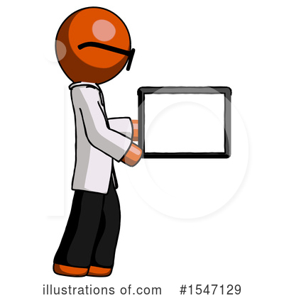 Royalty-Free (RF) Orange Design Mascot Clipart Illustration by Leo Blanchette - Stock Sample #1547129