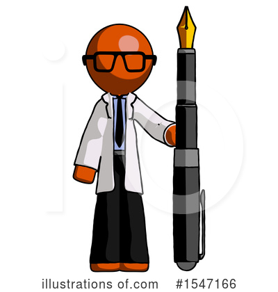 Royalty-Free (RF) Orange Design Mascot Clipart Illustration by Leo Blanchette - Stock Sample #1547166