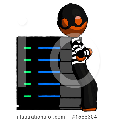 Royalty-Free (RF) Orange Design Mascot Clipart Illustration by Leo Blanchette - Stock Sample #1556304