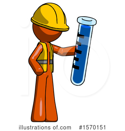 Royalty-Free (RF) Orange Design Mascot Clipart Illustration by Leo Blanchette - Stock Sample #1570151