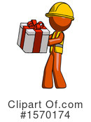 Orange Design Mascot Clipart #1570174 by Leo Blanchette