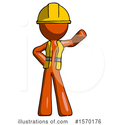 Royalty-Free (RF) Orange Design Mascot Clipart Illustration by Leo Blanchette - Stock Sample #1570176