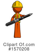 Orange Design Mascot Clipart #1570208 by Leo Blanchette