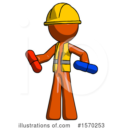 Royalty-Free (RF) Orange Design Mascot Clipart Illustration by Leo Blanchette - Stock Sample #1570253