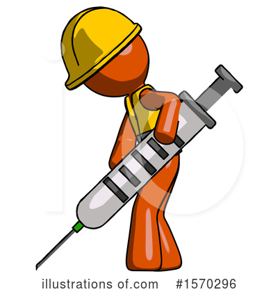 Royalty-Free (RF) Orange Design Mascot Clipart Illustration by Leo Blanchette - Stock Sample #1570296