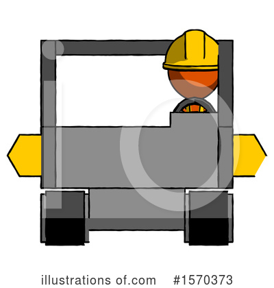Royalty-Free (RF) Orange Design Mascot Clipart Illustration by Leo Blanchette - Stock Sample #1570373