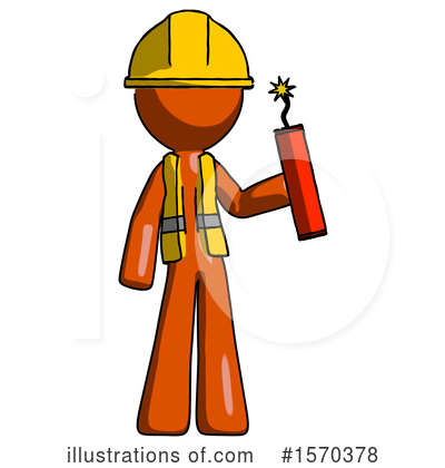 Royalty-Free (RF) Orange Design Mascot Clipart Illustration by Leo Blanchette - Stock Sample #1570378