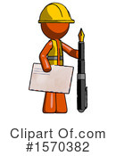 Orange Design Mascot Clipart #1570382 by Leo Blanchette