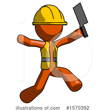 Royalty-Free (RF) Orange Design Mascot Clipart Illustration by Leo Blanchette - Stock Sample #1570392