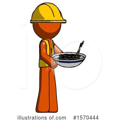 Royalty-Free (RF) Orange Design Mascot Clipart Illustration by Leo Blanchette - Stock Sample #1570444