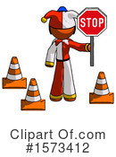 Orange Design Mascot Clipart #1573412 by Leo Blanchette