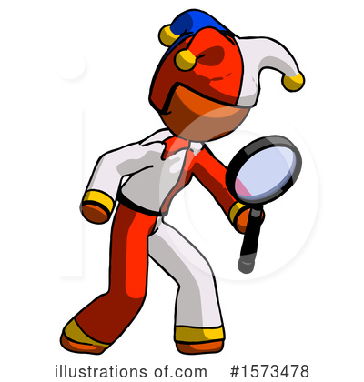 Royalty-Free (RF) Orange Design Mascot Clipart Illustration by Leo Blanchette - Stock Sample #1573478