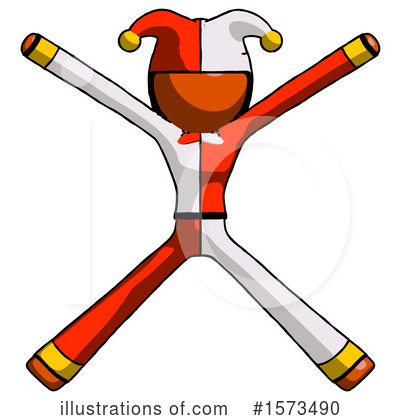 Royalty-Free (RF) Orange Design Mascot Clipart Illustration by Leo Blanchette - Stock Sample #1573490