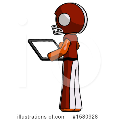 Royalty-Free (RF) Orange Design Mascot Clipart Illustration by Leo Blanchette - Stock Sample #1580928