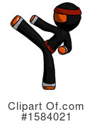 Orange Design Mascot Clipart #1584021 by Leo Blanchette