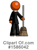 Orange Design Mascot Clipart #1586042 by Leo Blanchette