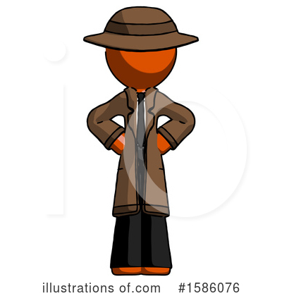Royalty-Free (RF) Orange Design Mascot Clipart Illustration by Leo Blanchette - Stock Sample #1586076