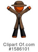 Orange Design Mascot Clipart #1586101 by Leo Blanchette