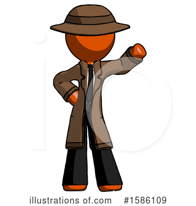 Royalty-Free (RF) Orange Design Mascot Clipart Illustration by Leo Blanchette - Stock Sample #1586109
