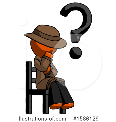 Royalty-Free (RF) Orange Design Mascot Clipart Illustration by Leo Blanchette - Stock Sample #1586129