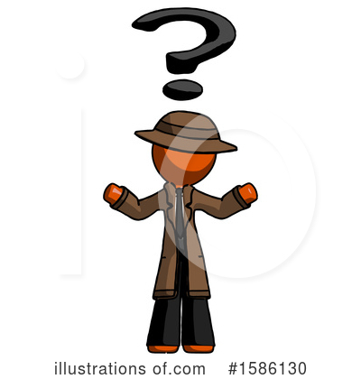 Royalty-Free (RF) Orange Design Mascot Clipart Illustration by Leo Blanchette - Stock Sample #1586130