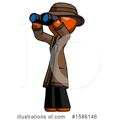 Royalty-Free (RF) Orange Design Mascot Clipart Illustration by Leo Blanchette - Stock Sample #1586146