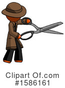 Orange Design Mascot Clipart #1586161 by Leo Blanchette