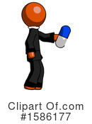 Orange Design Mascot Clipart #1586177 by Leo Blanchette