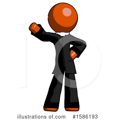 Royalty-Free (RF) Orange Design Mascot Clipart Illustration by Leo Blanchette - Stock Sample #1586193