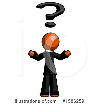Royalty-Free (RF) Orange Design Mascot Clipart Illustration by Leo Blanchette - Stock Sample #1586259