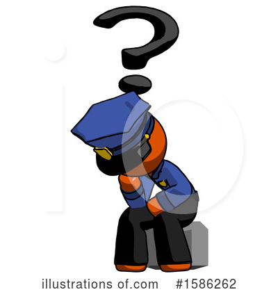 Royalty-Free (RF) Orange Design Mascot Clipart Illustration by Leo Blanchette - Stock Sample #1586262