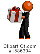 Orange Design Mascot Clipart #1586304 by Leo Blanchette
