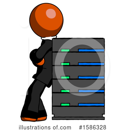 Royalty-Free (RF) Orange Design Mascot Clipart Illustration by Leo Blanchette - Stock Sample #1586328